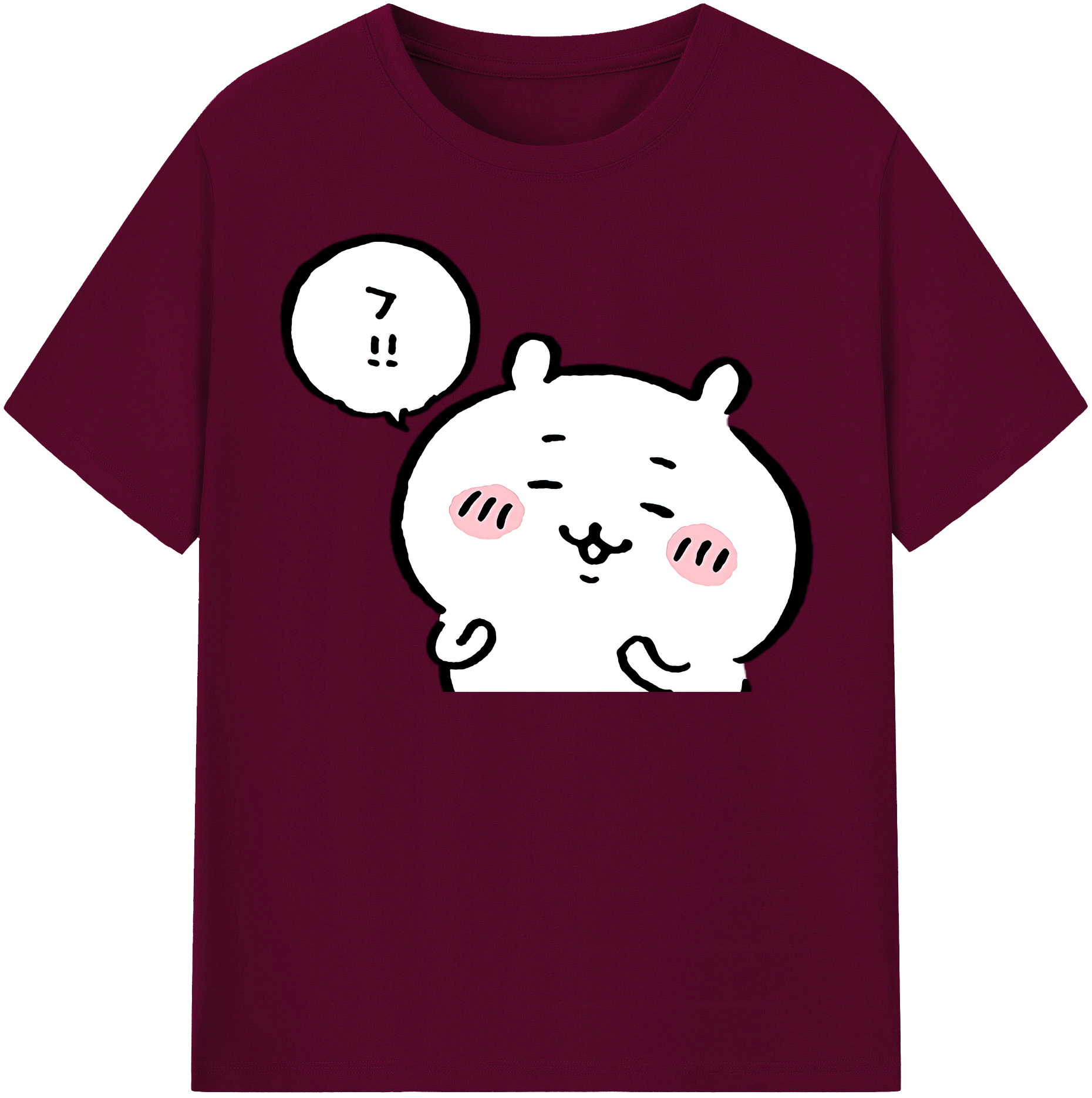 （画像用） ちいかわ ちいかわ Chii-kawa chiikawa レディースカジュアルプリントTシャツ（綿100％）